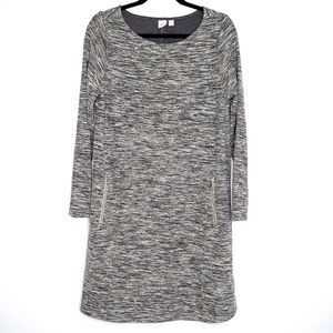 Gap grey jersey dress with front zippers
